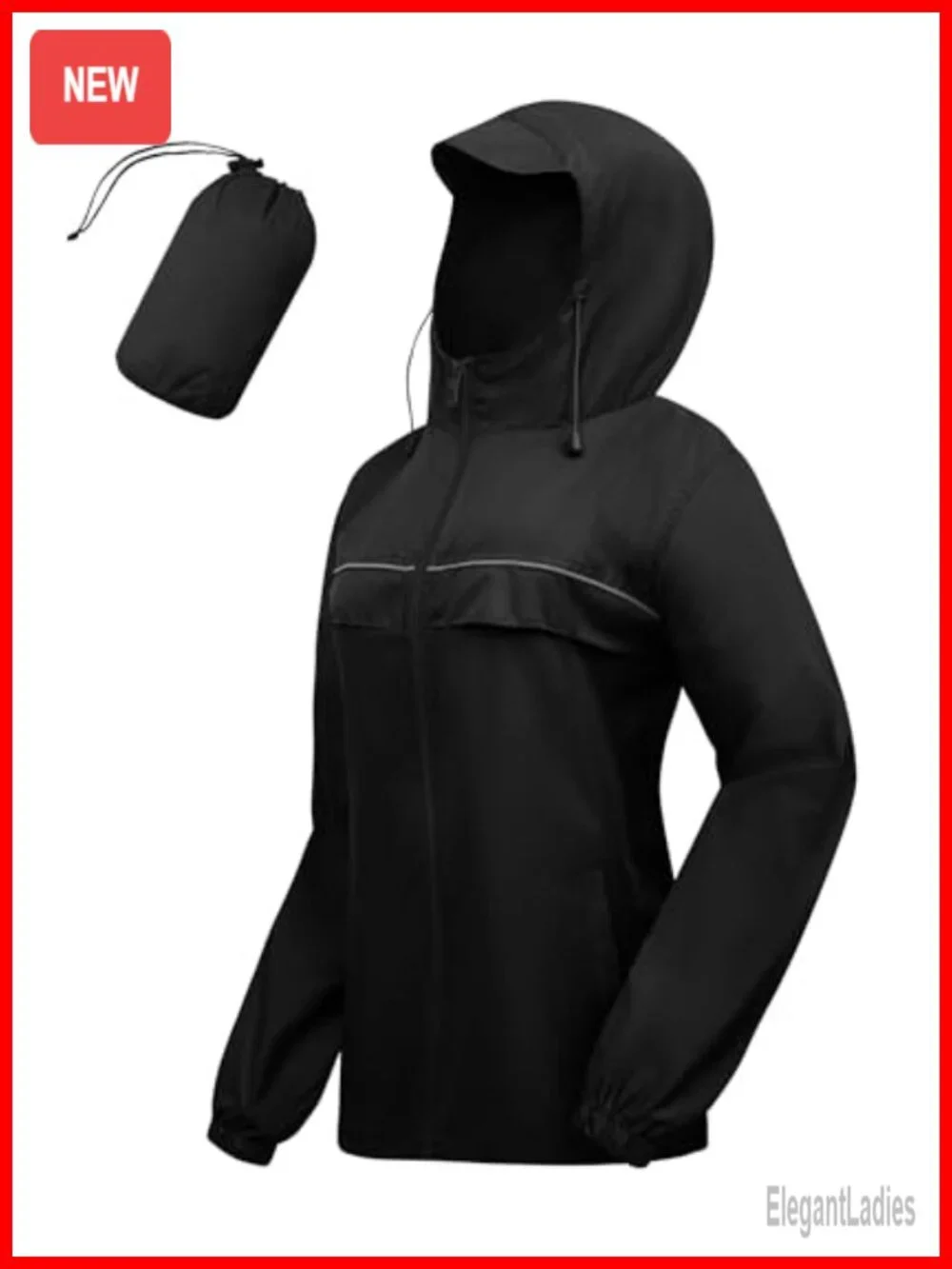 SWISSWELL Rain Jacket Women Lightweight Packable Waterproof Hooded Windbreaker